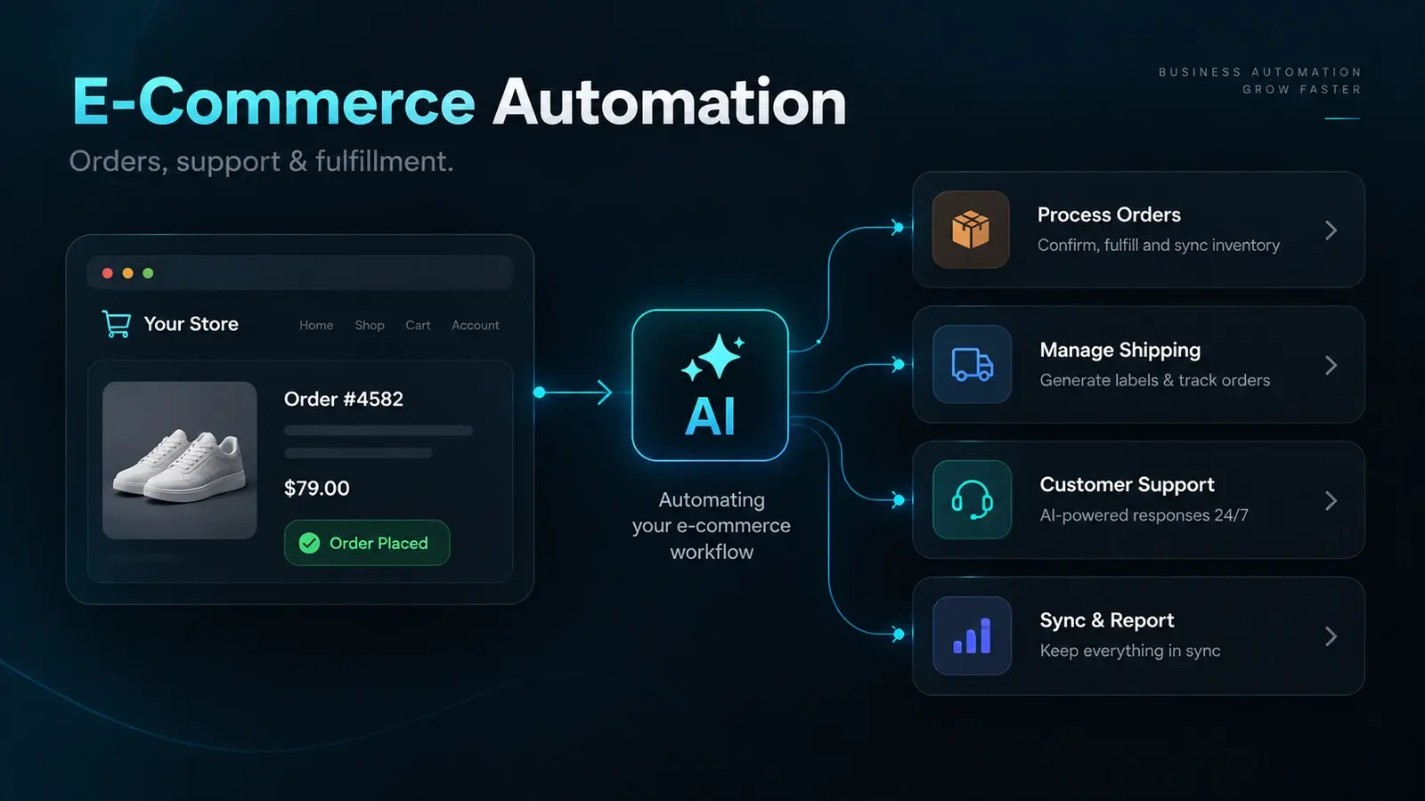 AI E-Commerce Operations Automation project interface