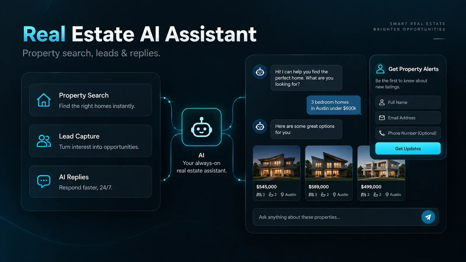 Real Estate AI Property Assistant project interface